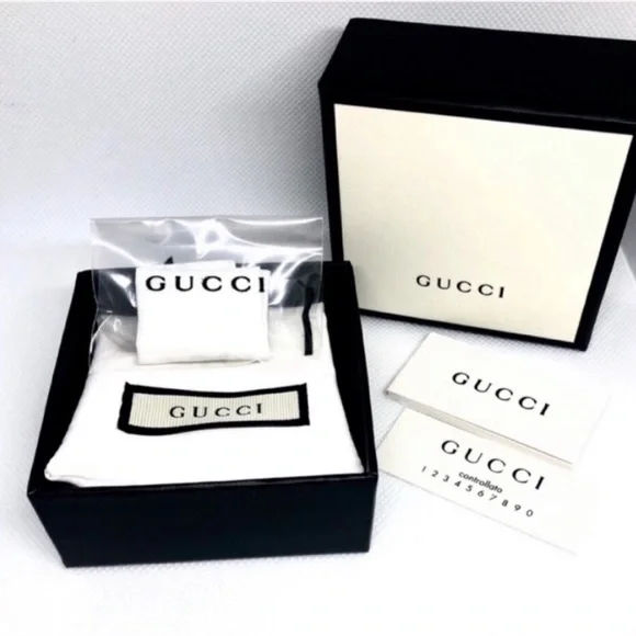 New Authentic Gucci Groove GG Necklace 22" - Picture 9 of 10